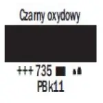 Farba akrylowa TALENS AMSTERDAM 120ml 735 - OXYDE BLACK