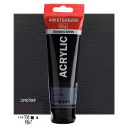 Farba akrylowa TALENS AMSTERDAM 120ml 702 - LAMP BLACK