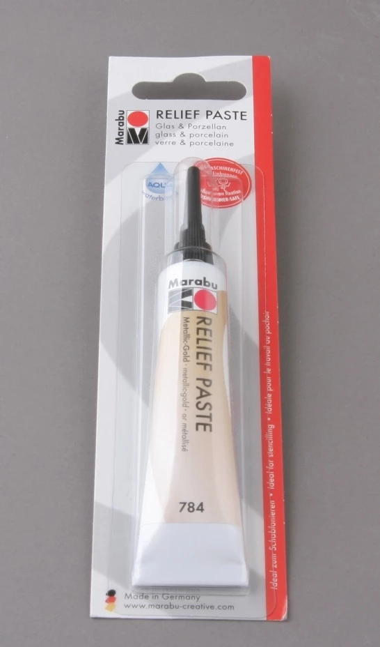 Farba konturowa do szkła i porcelany Marabu 20 ml - ZŁOTA