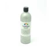 Farba plakatowa Tempera 500ml - 134 GLITTER SILVER