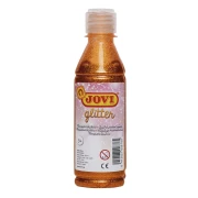 Farba tempera z brokatem 250 ml JOVI - POMARAŃCZOWA