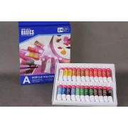 Farby akrylowe BASICS 24 kolory po 12 ml