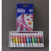 FARBY AKRYLOWE KPL. 12 KOL. x 6ml  BASICS