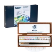 Farby akwarelowe SCHMINCKE AQARELL HORADAM 12X1/2 + pędzel + paleta