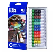 Farby olejne BASICS 12 kolorów po 12 ml