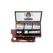 FARBY OLEJNE SCHMINCKE NORMA PROFESSIONAL 15X35ML W DREWNIANEJ KASECIE