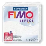 FIMO Effect 57 g - biały brokatowy