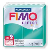 FIMO Effect 57 g - zielony przeźroczysty
