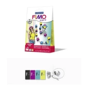 FIMO Soft zestaw 4x25 g + akcesoria KOSTKI
