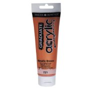 GRADUATE ACRYLIC METALLIC BROWN 120ML