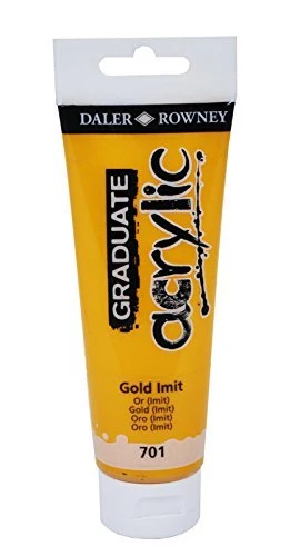 GRADUATE ACRYLIC METALLIC GOLD IMIT 120ML