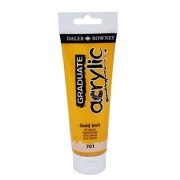 GRADUATE ACRYLIC METALLIC GOLD IMIT 120ML