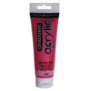 GRADUATE ACRYLIC METALLIC RED 120ML