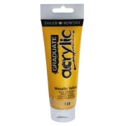 GRADUATE ACRYLIC METALLIC YELLOW 120ML