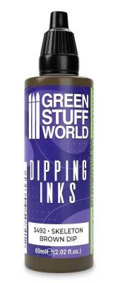 Green Stuff World Dipping Ink 60ml SKELETON BROWN