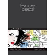 HAPPY COLOR Blok do markerów A4, 25 kart. 100g