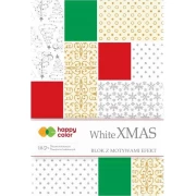 HAPPY COLOR BLOK EFFECT WHITE CHRISTMAS