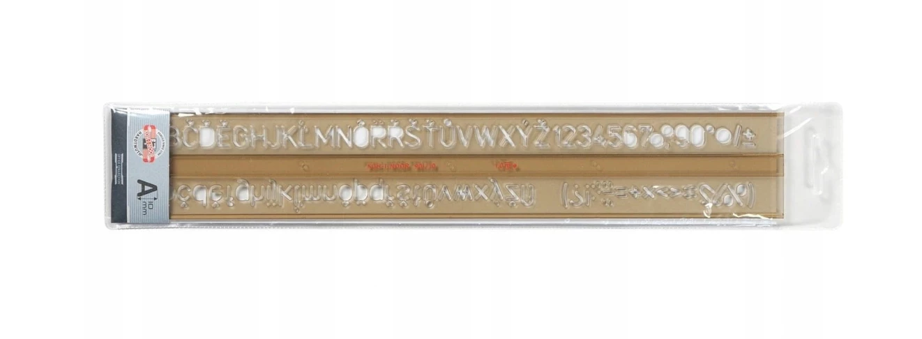 KOH-I-NOOR SZABLON KREŚLARSKI LITERY/CYFRY 10/1 MM