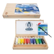 Komplet farb akrylowych SCHMINCKE AKADEMIE ACRYL 10X120 ML W KASECIE 