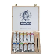 Komplet farb akrylowych SCHMINCKE AKADEMIE ACRYL 13x60ml w drewnianej kasecie