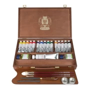 FARBY OLEJNE SCHMINCKE MUSSINI 12 x 35 ml W DREWNIANEJ KASECIE