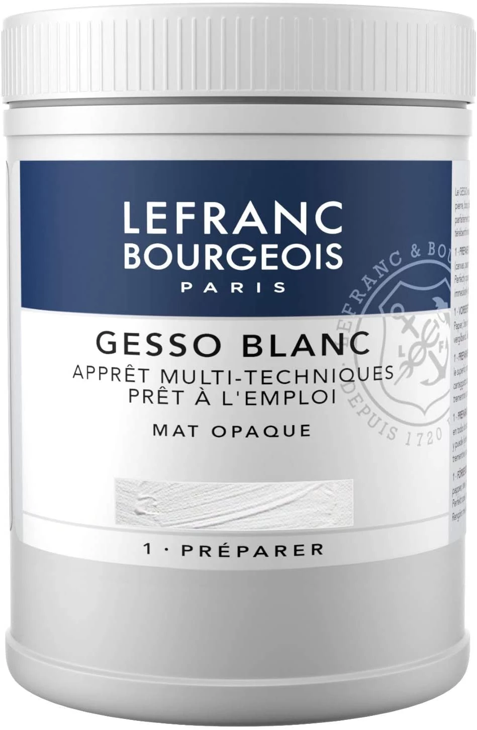 LEFRANC & BOURGEOIS ACRYLIC ADDITIVE 500ml GESSO BLANC GRUNT