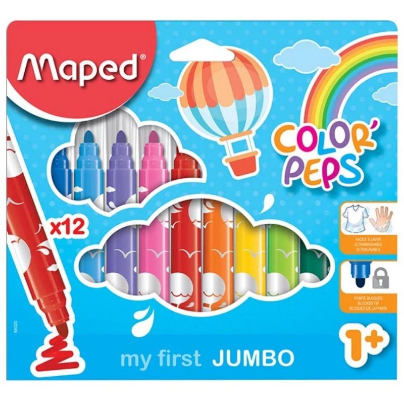 MAPED COLORPEPS EARLY AGE JUMBO FLAMASTRY 12 SZT