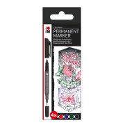 MARABU GRAPHIX PERMANENT MARKER SET 4 KOLORY