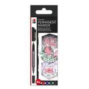 MARABU GRAPHIX PERMANENT MARKER SET 4 KOLORY