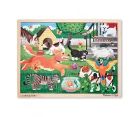 MELISSA & DOUG DREWNIANE PUZZLE - ZWIERZĘTA DOMOWE