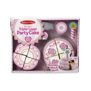 MELISSA&DOUG Drewniany Trzypiętrowy Tort Urodzinowy