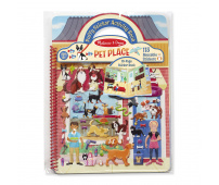 MELISSA & DOUG KSIĄŻECZKA Z WIELORAZOWYMI NAKLEJKAMI - ZWIERZAKI DOMOWE