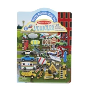 MELISSA&DOUG NAKLEJKI WIELORAZOWE WYPUKŁE POJAZDY