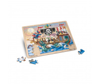 MELISSA & DOUG PUZZLE DREWNIANE - PIRACI 48 ELEM.