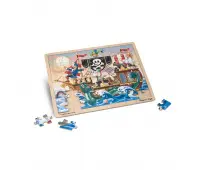 MELISSA & DOUG PUZZLE DREWNIANE - PIRACI 48 ELEM.