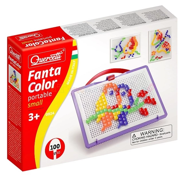 Mozaika Quercetti  FantaColor Portable kwadratowe kołeczki