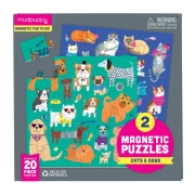 MUDPUPPY PUZZLE MAGNETYCZNE KOTY I PSY
