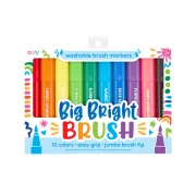 OOLY BIG BRIGHT BRUSH GRUBE FLAMASTRY PĘDZELKOWE 10 KOLORÓW