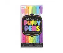 OOLY MAGIC PUFFY PENS - PUCHNĄCE FLAMASTRY 6 KOLORÓW