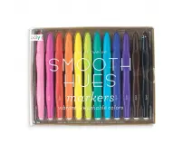 OOLY SMOOTH HUES - ERGONOMICZNE FLAMASTRY 12 KOL