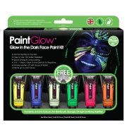 PaintGlow GLOW IN THE DARK FACE PAINT SET