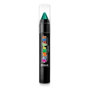 PaintGlow METALLIC FACE & BODY PAINT STICK GREEN