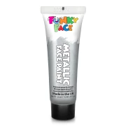 PaintGlow METALLIC FACE & BODY PAINT 12ML SILVER