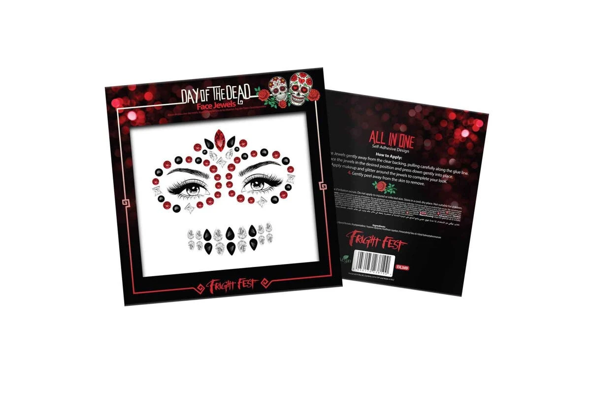 PaintGlow NAKLEJKI NA TWARZ DAY OF THE DEAD