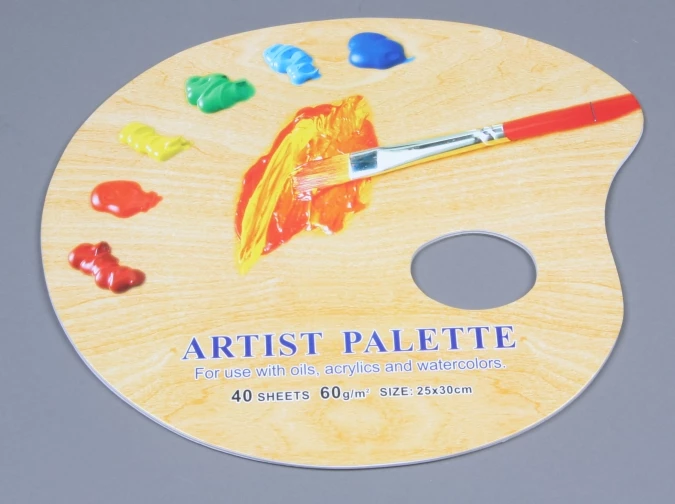 Paleta papierowa zrywalna owalna 40 arkuszy