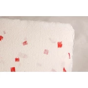 PAPIER CZERPANY A-4 MOZAIKA CZERWONA