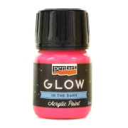 PENTART GLOW FARBA ŚWIECĄCA W CIEMNOŚCI 30 ml RÓŻOWA