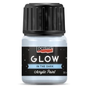 PENTART GLOW FARBA ŚWIECĄCA W CIEMNOŚCI 30 ml JASNA NIEBIESKA