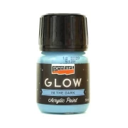 PENTART GLOW FARBA ŚWIECĄCA W CIEMNOŚCI 30 ml NIEBIESKA