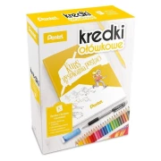 PENTEL Zestaw kredki + ksiązka kurs rysowania